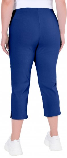 Ulla Popken Stretch Basic Bengaline Capri Pants Blue - Džíny & Kalhoty ve Velkých Velikostech – Plus Size - 