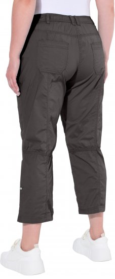 Ulla Popken Roll Tab Hem Stretch Cargo Pants Grey - Džíny & Kalhoty ve Velkých Velikostech – Plus Size - 
