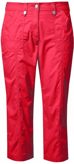 Ulla Popken Roll Tab Hem Stretch Cargo Pants Red - Džíny & Kalhoty ve Velkých Velikostech – Plus Size - 