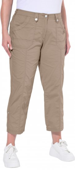Ulla Popken Roll Tab Hem Stretch Cargo Pants Orange - Džíny & Kalhoty ve Velkých Velikostech – Plus Size - 