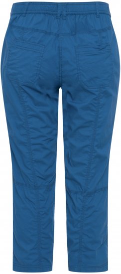 Ulla Popken Roll Tab Hem Stretch Cargo Pants Blue - Džíny & Kalhoty ve Velkých Velikostech – Plus Size - 