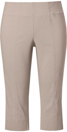 Ulla Popken Bengaline Elastic Waist Stretch Capri Pants Orange - Džíny & Kalhoty ve Velkých Velikostech – Plus Size - 