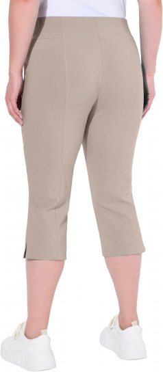 Ulla Popken Bengaline Elastic Waist Stretch Capri Pants Orange - Džíny & Kalhoty ve Velkých Velikostech – Plus Size - 