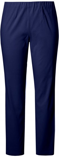 Ulla Popken Bengaline Slim Leg Sienna Fit Elastic Waist Pants Blue - Džíny & Kalhoty ve Velkých Velikostech – Plus Size - 