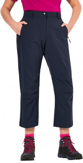 Ulla Popken Functional Sport Quick Dry Stretch Crop Pants Navy Blue - Džíny & Kalhoty ve Velkých Velikostech – Plus Size - 