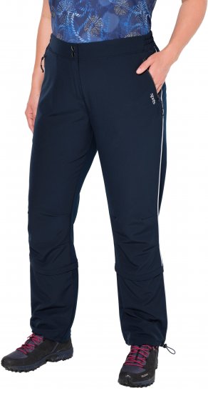 Ulla Popken Zip Off Reflective Detail Funtional Powerstretch Pants Navy - Džíny & Kalhoty ve Velkých Velikostech – Plus Size - 