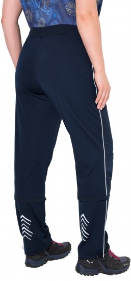 Ulla Popken Zip Off Reflective Detail Funtional Powerstretch Pants Navy - Džíny & Kalhoty ve Velkých Velikostech – Plus Size - 