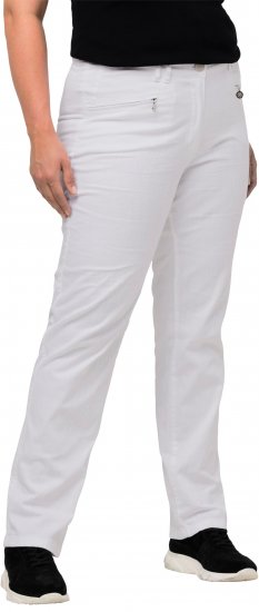 Ulla Popken Summer Pants Mony Snow White - Džíny & Kalhoty ve Velkých Velikostech – Plus Size - 