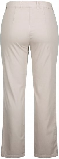 Ulla Popken Summer Pants Mony Beige - Džíny & Kalhoty ve Velkých Velikostech – Plus Size - 