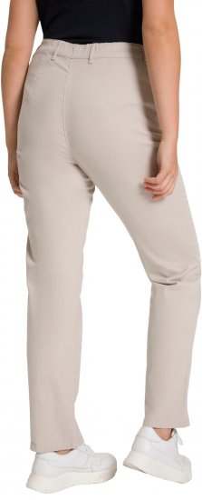 Ulla Popken Summer Pants Mony Beige - Džíny & Kalhoty ve Velkých Velikostech – Plus Size - 