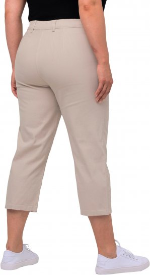 Ulla Popken Mony Stretch Capri Pants Orange - Džíny & Kalhoty ve Velkých Velikostech – Plus Size - 
