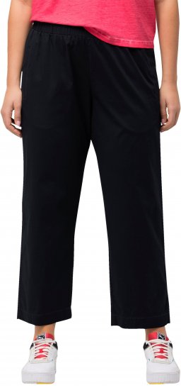 Ulla Popken Wide Leg Ruby Fit Stretch Chino Pants Dark Teal - Džíny & Kalhoty ve Velkých Velikostech – Plus Size - 