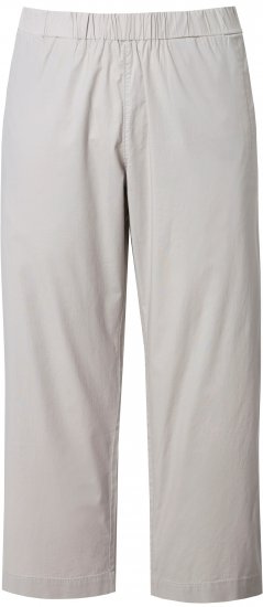 Ulla Popken Wide Leg Ruby Fit Stretch Chino Pants Pebble - Džíny & Kalhoty ve Velkých Velikostech – Plus Size - 