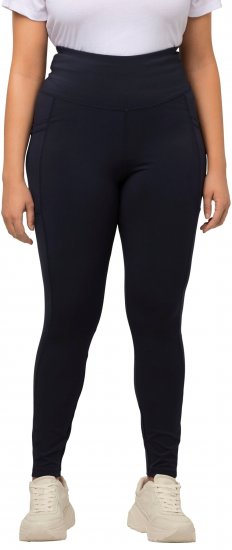 Ulla Popken High Waist Quick Dry Recycled Stretch Leggings Grey - Džíny & Kalhoty ve Velkých Velikostech – Plus Size - 