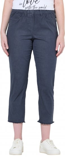 Ulla Popken Stretch Blend Bengaline Pants Navy - Džíny & Kalhoty ve Velkých Velikostech – Plus Size - 