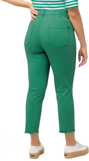 Ulla Popken Stretch Blend Bengaline Pants Emerald Green - Džíny & Kalhoty ve Velkých Velikostech – Plus Size - 