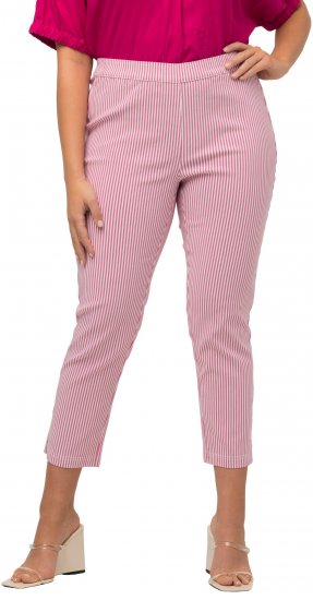 Ulla Popken Stretch Blend Bengaline Pants Pale Lilac - Džíny & Kalhoty ve Velkých Velikostech – Plus Size - 