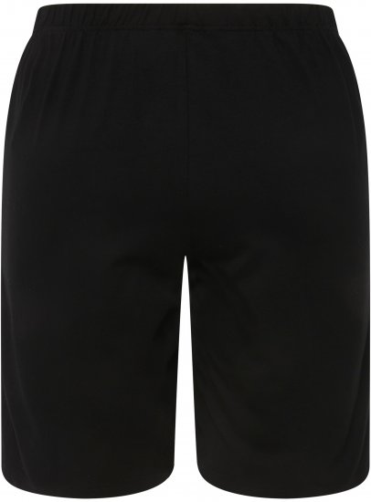 Ulla Popken Stretch Knit Bermuda Shorts Black - Džíny & Kalhoty ve Velkých Velikostech – Plus Size - 