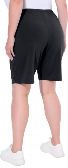 Ulla Popken Stretch Knit Bermuda Shorts Black - Džíny & Kalhoty ve Velkých Velikostech – Plus Size - 