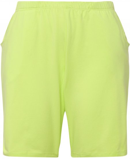 Ulla Popken Stretch Knit Bermuda Shorts Green - Džíny & Kalhoty ve Velkých Velikostech – Plus Size - 