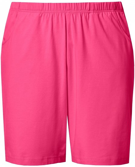 Ulla Popken Stretch Knit Bermuda Shorts Red - Džíny & Kalhoty ve Velkých Velikostech – Plus Size - 