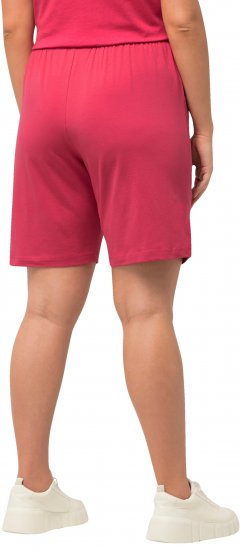 Ulla Popken Stretch Knit Bermuda Shorts Red - Džíny & Kalhoty ve Velkých Velikostech – Plus Size - 