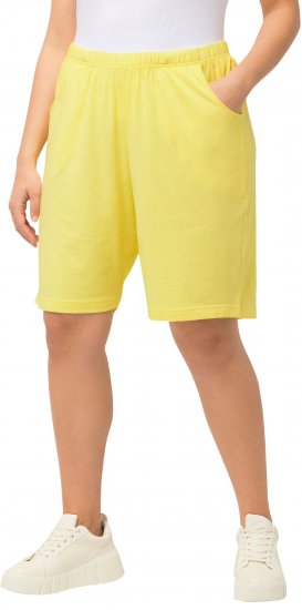 Ulla Popken Stretch Knit Bermuda Shorts Orange - Džíny & Kalhoty ve Velkých Velikostech – Plus Size - 