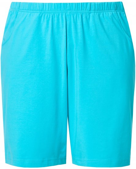 Ulla Popken Stretch Knit Bermuda Shorts Blue - Džíny & Kalhoty ve Velkých Velikostech – Plus Size - 