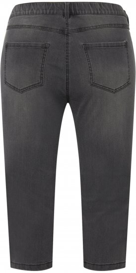 Ulla Popken Basic Capri Sarah Fit Jeans Gray - Džíny & Kalhoty ve Velkých Velikostech – Plus Size - 