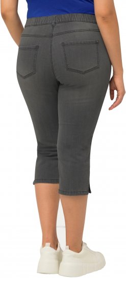 Ulla Popken Basic Capri Sarah Fit Jeans Gray - Džíny & Kalhoty ve Velkých Velikostech – Plus Size - 