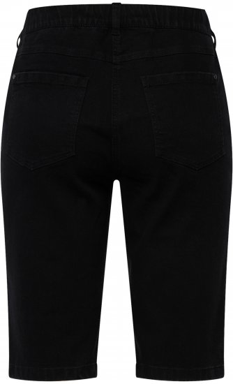Ulla Popken Basic Denim Mandy Bermuda Shorts Black - Džíny & Kalhoty ve Velkých Velikostech – Plus Size - 