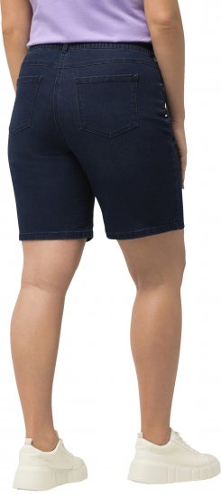Ulla Popken Basic Denim Mandy Bermuda Shorts Blue Denim - Džíny & Kalhoty ve Velkých Velikostech – Plus Size - 