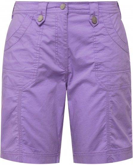 Ulla Popken Cargo Bermuda Shorts Pale Lilac - Džíny & Kalhoty ve Velkých Velikostech – Plus Size - 
