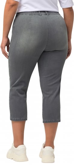 Ulla Popken Cropped Stretch Blend Mony Jeans Denim Blue - Džíny & Kalhoty ve Velkých Velikostech – Plus Size - 