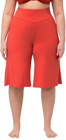 Ulla Popken Wide Leg Flared Bermuda Shorts - Džíny & Kalhoty ve Velkých Velikostech – Plus Size - 