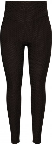 Ulla Popken Textured High Waisted Leggings Grey - Džíny & Kalhoty ve Velkých Velikostech – Plus Size - 