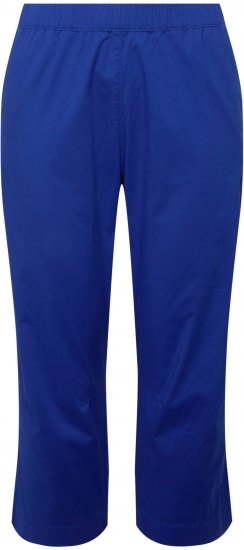 Ulla Popken Cropped Ruby Fit Pants Blue - Džíny & Kalhoty ve Velkých Velikostech – Plus Size - 