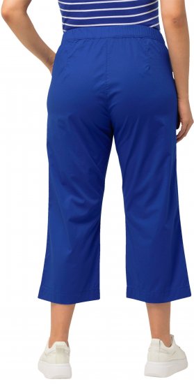 Ulla Popken Cropped Ruby Fit Pants Blue - Džíny & Kalhoty ve Velkých Velikostech – Plus Size - 