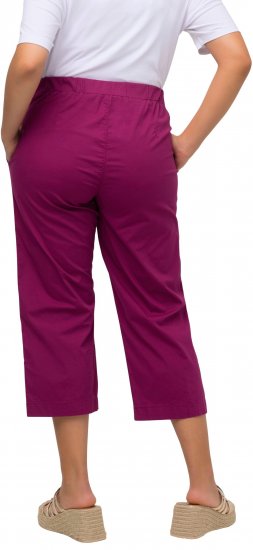 Ulla Popken Cropped Ruby Fit Pants Magnolia Red - Džíny & Kalhoty ve Velkých Velikostech – Plus Size - 