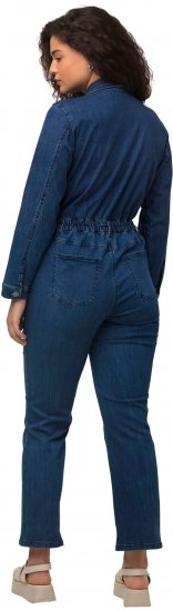 Ulla Popken Denim Boiler Suit Blue Denim - Džíny & Kalhoty ve Velkých Velikostech – Plus Size - 