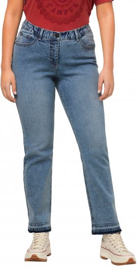 Ulla Popken Wide Leg Stretch Fit Mandy Jeans Light Blue Denim - Džíny & Kalhoty ve Velkých Velikostech – Plus Size - 