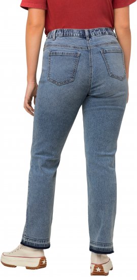 Ulla Popken Wide Leg Stretch Fit Mandy Jeans Light Blue Denim - Džíny & Kalhoty ve Velkých Velikostech – Plus Size - 