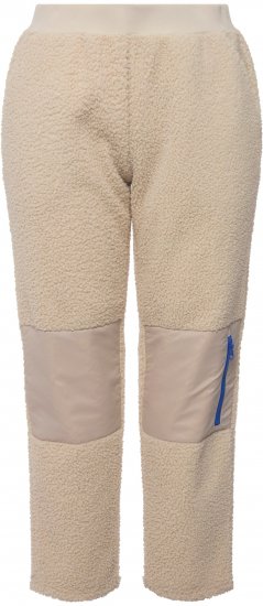 Ulla Popken Teddy Fleece Knee Patch Pants Beige - Džíny & Kalhoty ve Velkých Velikostech – Plus Size - 