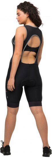 Ulla Popken Padded Cycling Zip Front Bodysuit Black - Džíny & Kalhoty ve Velkých Velikostech – Plus Size - 