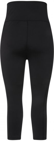 Ulla Popken Cropped High Waisted Leggings Black - Džíny & Kalhoty ve Velkých Velikostech – Plus Size - 