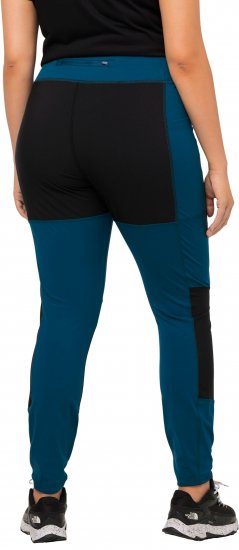 Ulla Popken High Waisted Hiking Leggings Blue - Džíny & Kalhoty ve Velkých Velikostech – Plus Size - 