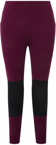 Ulla Popken High Waisted Hiking Leggings Purple - Džíny & Kalhoty ve Velkých Velikostech – Plus Size - 