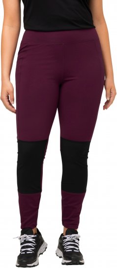 Ulla Popken High Waisted Hiking Leggings Purple - Džíny & Kalhoty ve Velkých Velikostech – Plus Size - 