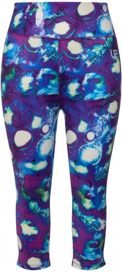 Ulla Popken Neon Bubble Quick Dry Leggings Blue - Džíny & Kalhoty ve Velkých Velikostech – Plus Size - 