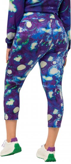 Ulla Popken Neon Bubble Quick Dry Leggings Blue - Džíny & Kalhoty ve Velkých Velikostech – Plus Size - 